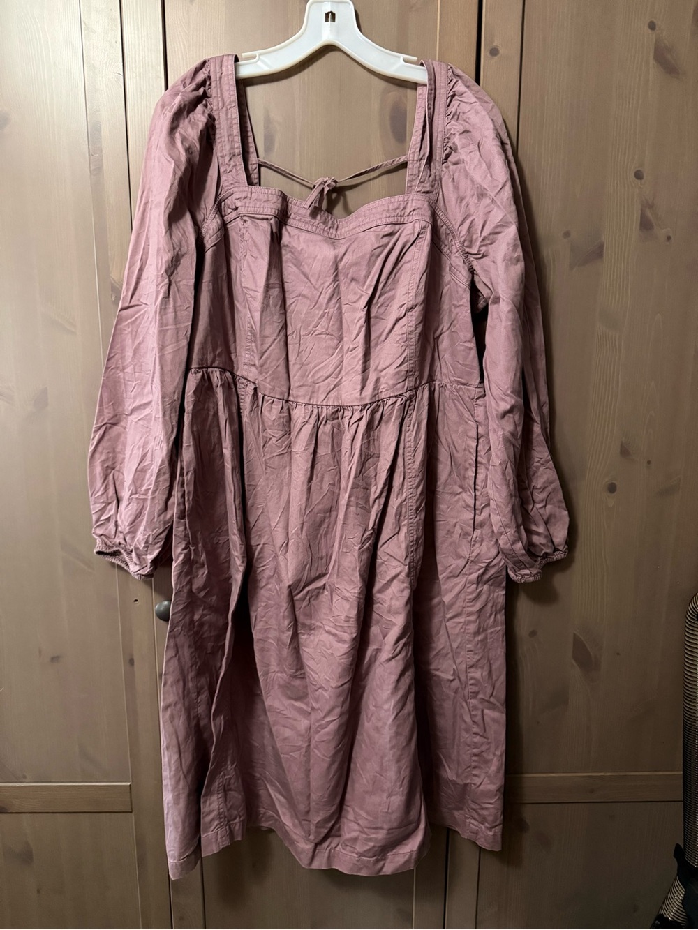 Ava & Viv Dusty Rose Long-Sleeve Midi Dress